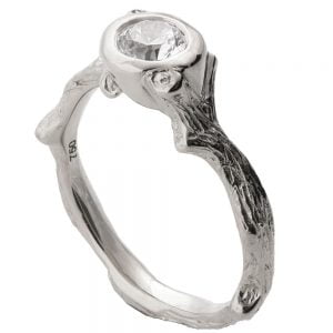 Twig Engagement Ring White Gold and Diamond 10 Catalogue