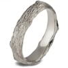 טבעת נישואין בהשראת הטבע עשויה זהב לבן Twig #6 טבעות נישואין