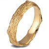 טבעת נישואין בהשראת הטבע עשויה זהב אדום Twig #6 טבעות נישואין