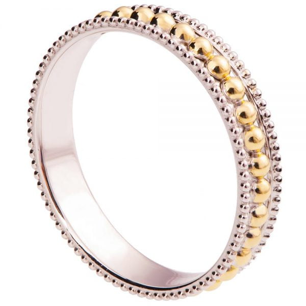 טבעת מילגריף בזהב צהוב R030 טבעות נישואין