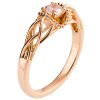 טבעת אירוסין בסגנון קלטי משובצת יהלום עשויה זהב לבן ENG #22 טבעות אירוסין