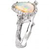 Twig Opal and Diamonds Engagement Ring Yellow Gold 10 Catalogue