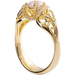 Vintage Engagement Ring Yellow Gold and Diamond ENG18 Catalogue