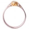 טבעת אירוסין מזהב לבן משובצת מואסניט R017 טבעות אירוסין