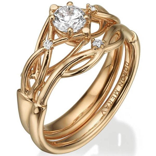 Celtic Bridal Set Rose Gold and Diamonds ENG9 Catalogue