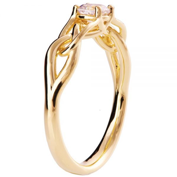 Knot Engagement Ring Yellow Gold and Diamond ENG16 Catalogue