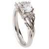 טבעת אירוסין בסגנון קלטי משובצת יהלום עשויה זהב לבן ENG #22 טבעות אירוסין