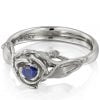 Rose Engagement Ring #3 Platinum and Sapphire Catalogue