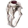 Twig and Leaf Engagement Ring Rose Gold and Ruby 8 Catalogue