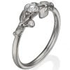 Leaves Engagement Ring #14B Platinum and Diamond Catalogue