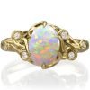 Opal Ring Yellow Gold