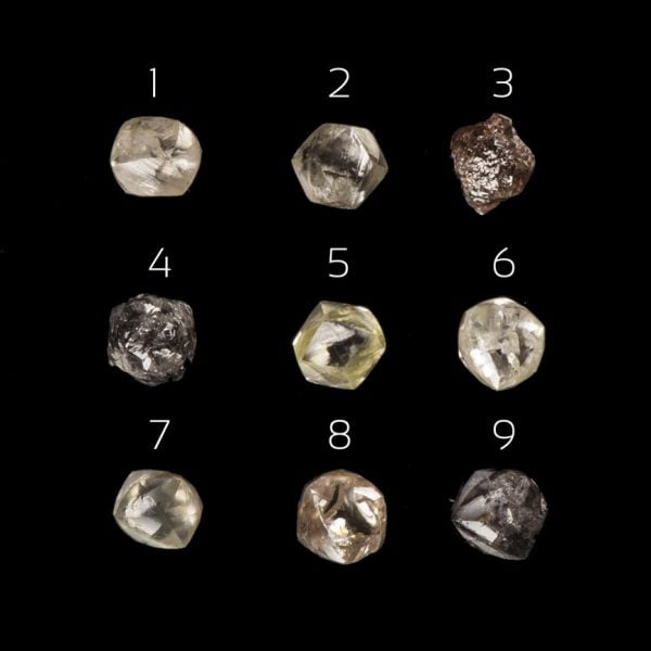 טבעת אירוסין אלגנטית בשיבוץ יהלום גולמי עשויה זהב לבן Tension #1 טבעות אירוסין
