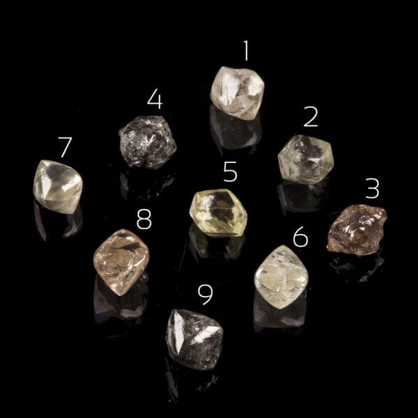 טבעת אירוסין אלגנטית בשיבוץ יהלום גולמי עשויה זהב לבן Tension #1 טבעות אירוסין