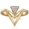 Geometric Triangle Diamond Engagement White Gold Catalogue