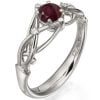 Celtic Engagement Ring Rose Gold and Ruby ENG9 Catalogue