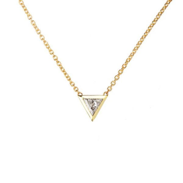 Triangle Pendant Yellow Gold and Diamond Catalogue