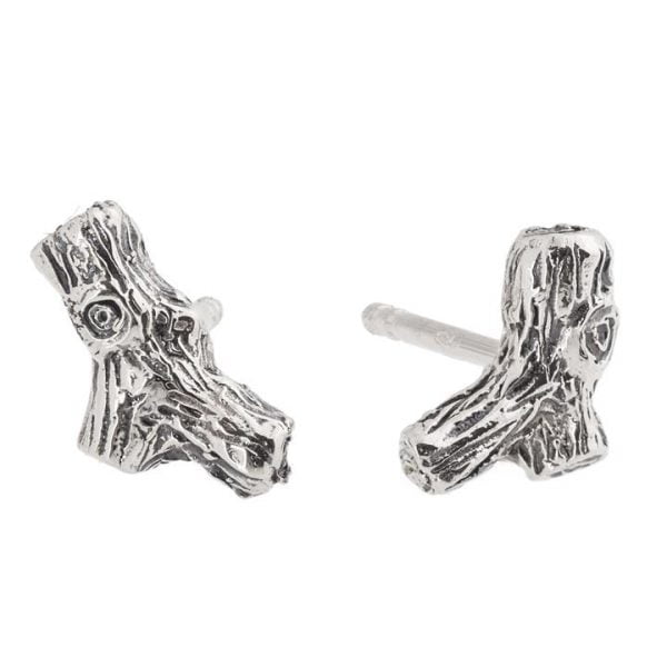 Twig Stud Earrings White Gold Catalogue
