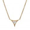 Triangle Diamond Rose Gold Pendant