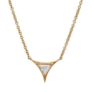 Triangle Diamond Rose Gold Pendant