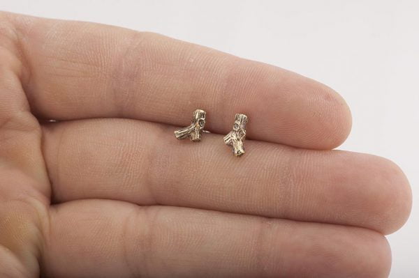 Twig Stud Earrings Yellow Gold Catalogue