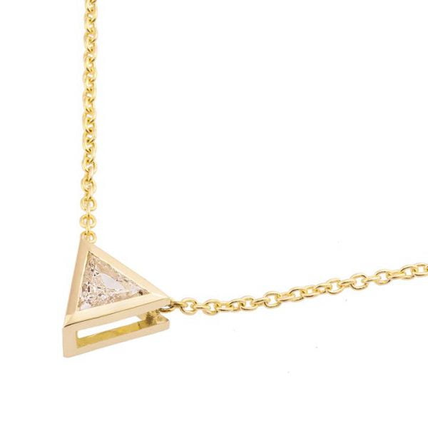 Triangle Pendant Yellow Gold and Diamond Catalogue