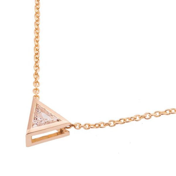Triangle Pendant Rose Gold and Diamond Catalogue