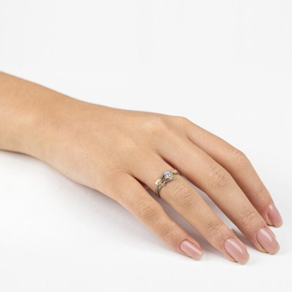 Twig and Leaf Engagement Ring Rose Gold and Diamond 31 Catalogue