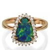 Opal and Diamonds Yellow Gold Ring 11 Catalogue