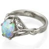 Opal Celtic Engagement Ring Rose Gold 10 Catalogue