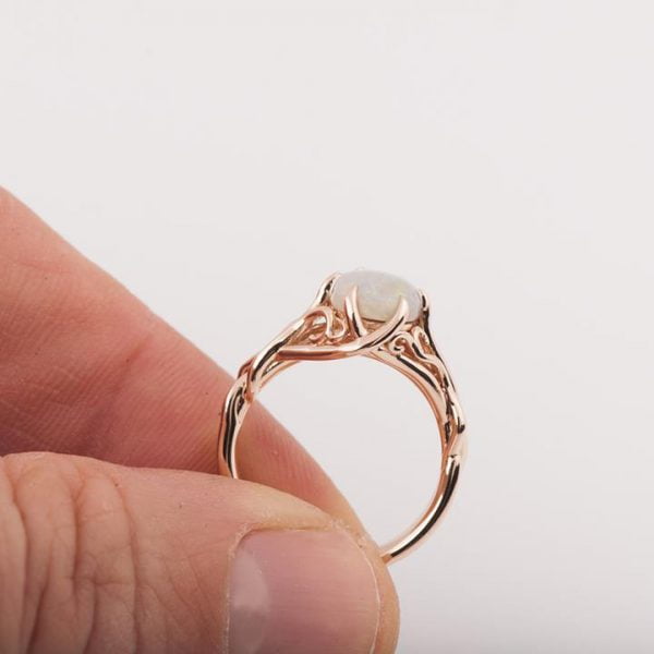 Opal Celtic Engagement Ring Platinum 10 Catalogue