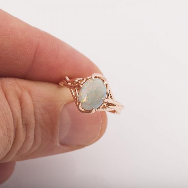 Opal Celtic Engagement Ring Yellow Gold 10 Catalogue