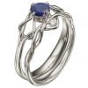 Celtic Bridal Set White Gold and Sapphire ENG10 Catalogue