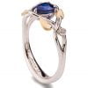 Celtic Engagement Ring Yellow Gold and Pear Cut Sapphire Catalogue
