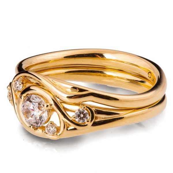 Knot Bridal Set Yellow Gold and Moissanite 41 Catalogue