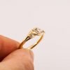 Knot Engagement Ring Yellow Gold and Diamond 6