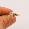 Knot Engagement Ring Yellow Gold and Diamond 7