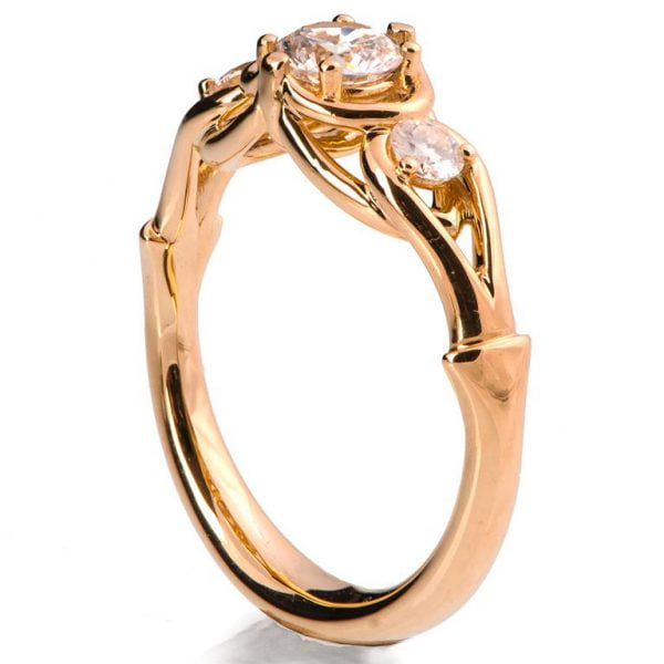 Celtic Engagement Ring Rose Gold and Diamonds Catalogue