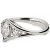 White Gold Marquise Cut Celtic Diamond Engagement Ring