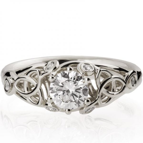 Platinum Knot Engagement Ring