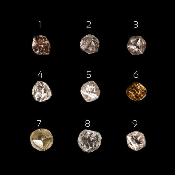 Raw Diamond Solitaire Engagement Ring Platinum Catalogue