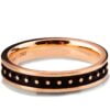 Black and Rose Gold Wedding Ring