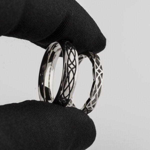 White Gold His & Hers Celtic Wedding Bands Catalogue