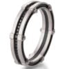 Men’s Wedding Band White Gold and Black Diamonds BNG8 Catalogue