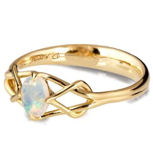 Opal Celtic Engagement Ring Yellow Gold Catalogue