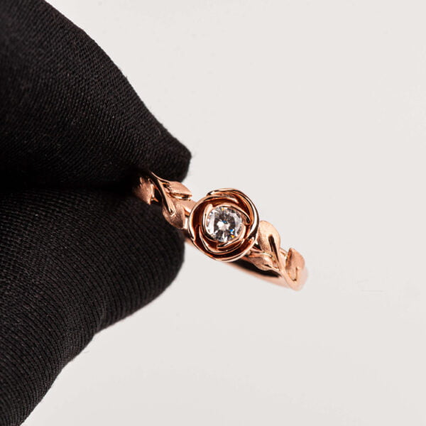 Rose Engagement Ring Rose Gold and Diamond Catalogue
