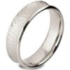 Hammered White Gold 6mm Wide Wedding Band Catalogue