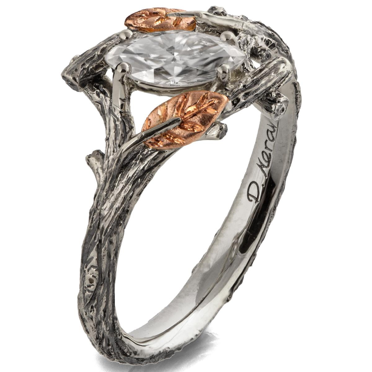 Designer Platinum & Rose Gold Couple Rings JL PT 1113 – Jewelove.US