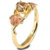 Rose Flower Opal Ring Yellow Gold Catalogue
