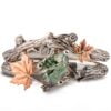 Twig and Maple Leaf Bridal Set White Gold and Moss Agate Catalogue