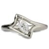 Tilted Marquise Moissanite Engagment Ring White Gold Catalogue